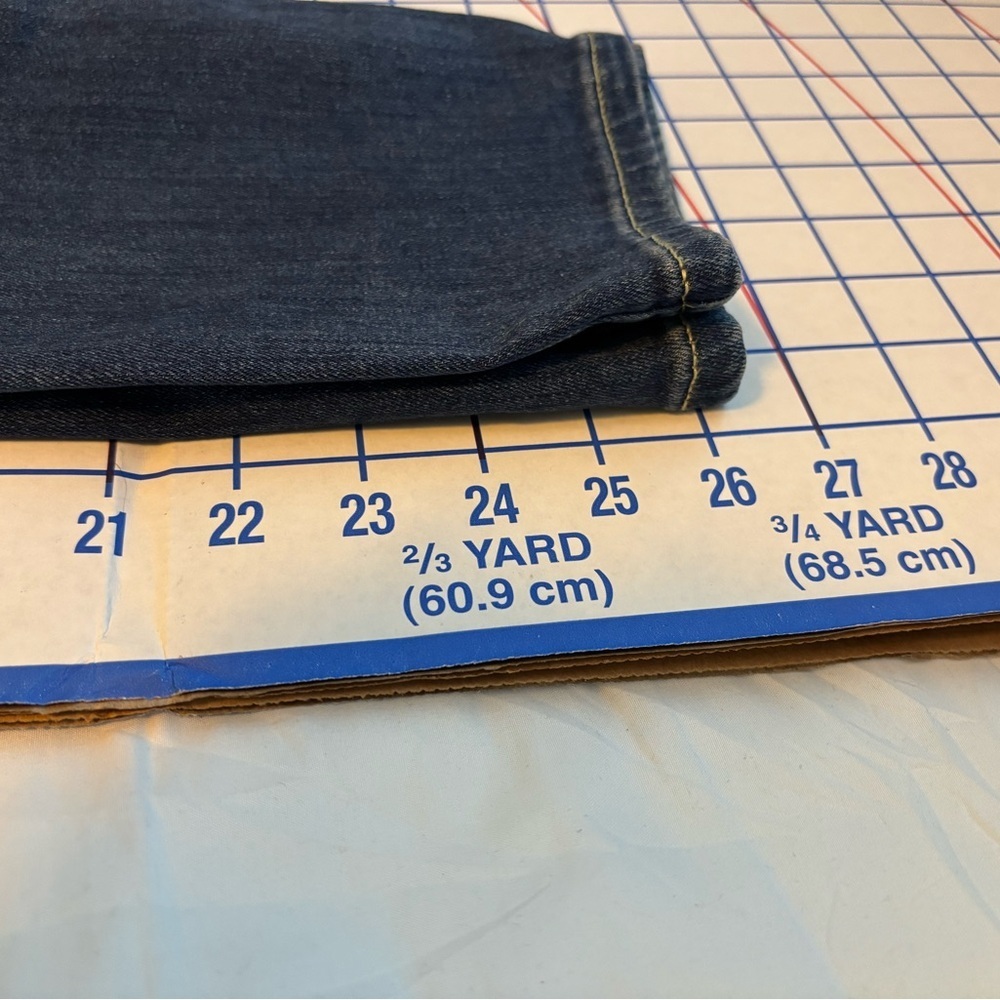 Anthropologie Pilcro & Letterpress Dark Blue Split-Ankle Jeans – Size 28 - Picture 15 of 15